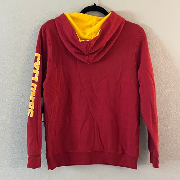 NWT Iowa State Cyclones Youth Hoodie Medium Cardinal Red Colosseum Pullover - Picture 2 of 5